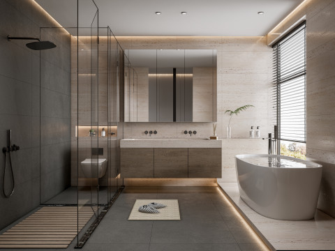 バスルーム フル シーン 65 3Dモデル