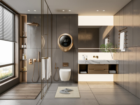 Badezimmer, komplette Szene 70 3D Modell