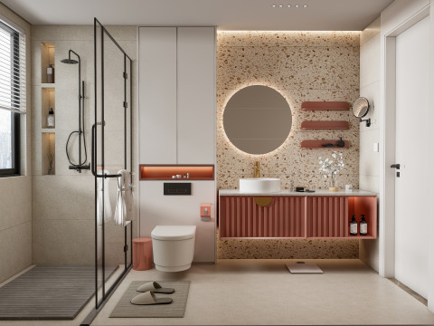 Badezimmer, komplette Szene 72 3D Modell