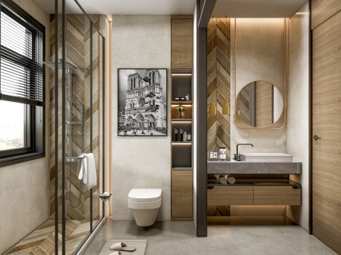 Bathroom full scene 76 3D Model