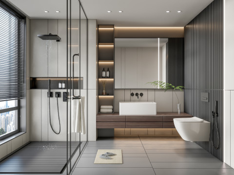 Bathroom full scene 77 3D Model