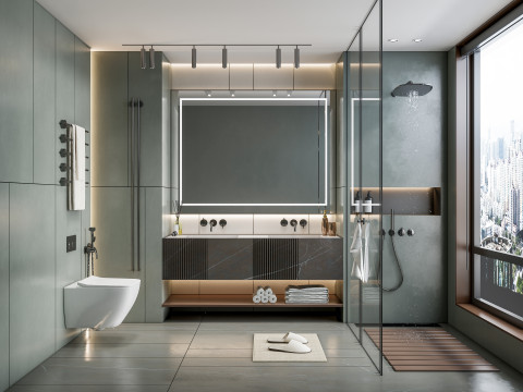 Bathroom full scene 78 3D Model