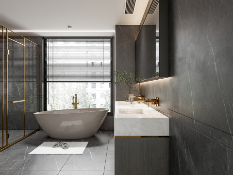 Badezimmer, komplette Szene 92 3D Modell