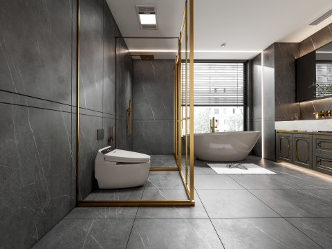 Badezimmer, komplette Szene 92 3D Modell