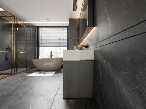 Badezimmer, komplette Szene 92 3D Modell