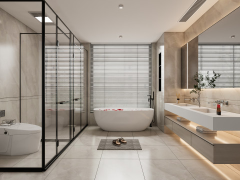 Bathroom full scene 93 3D Model