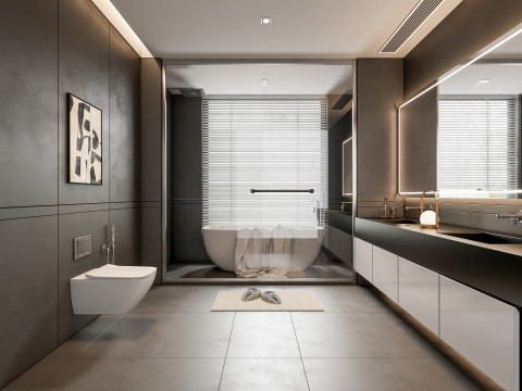 Kamar mandi penuh adegan 99 Model 3D