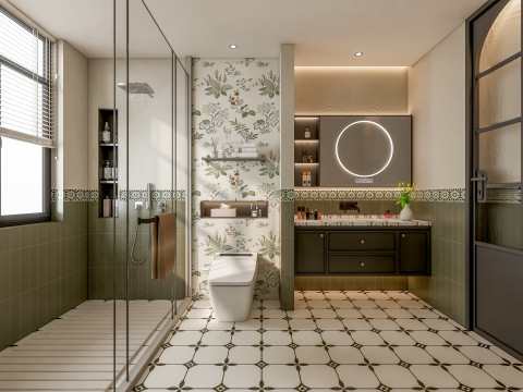 Banheiro completo cena 103 Modelo 3D