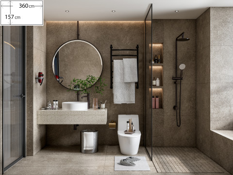 Bagno scena intera 112 Modello 3D