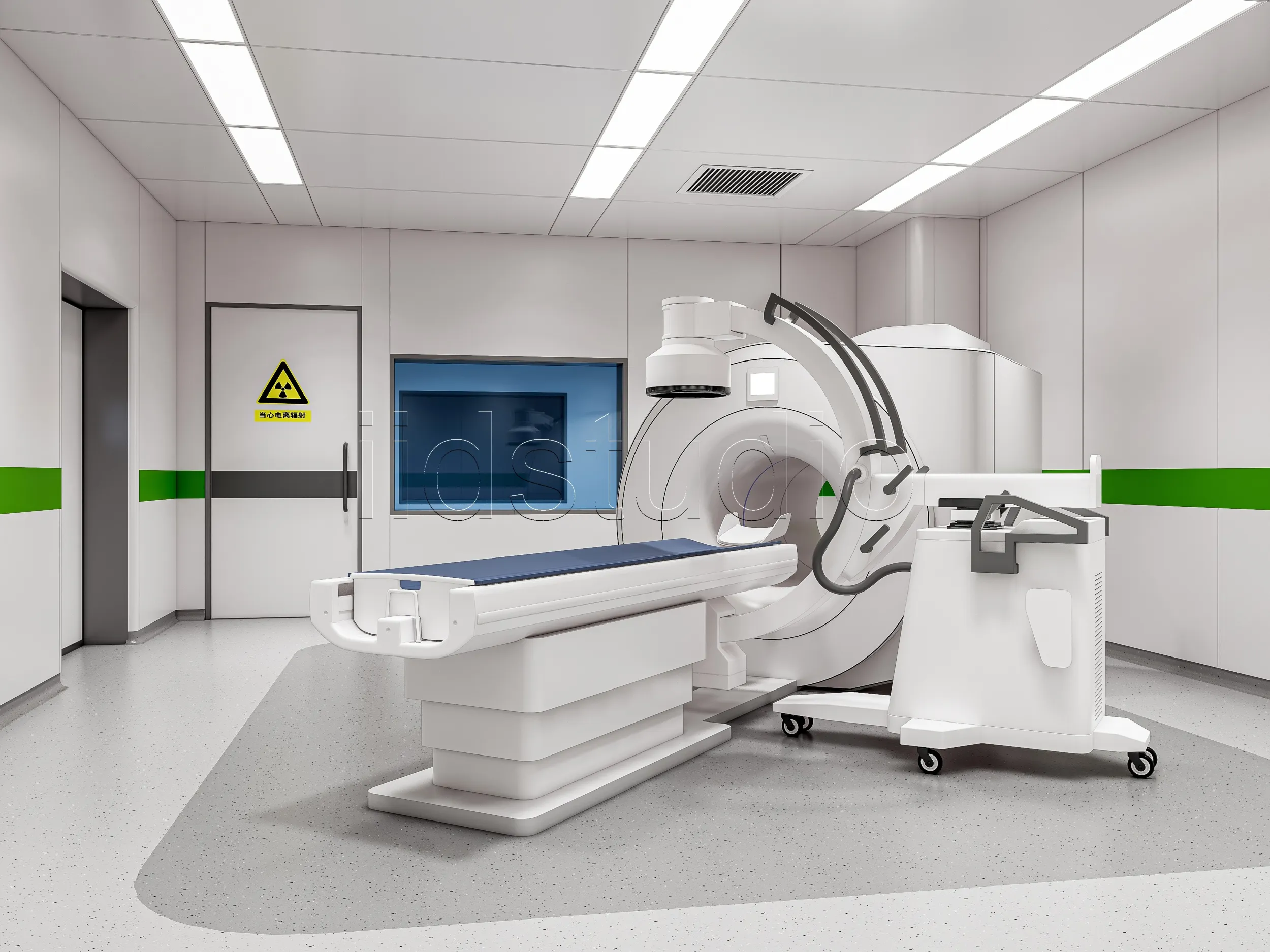 Hospital CT SCAN 1 3D Model .c4d .max .obj .3ds .fbx .stl .blend 