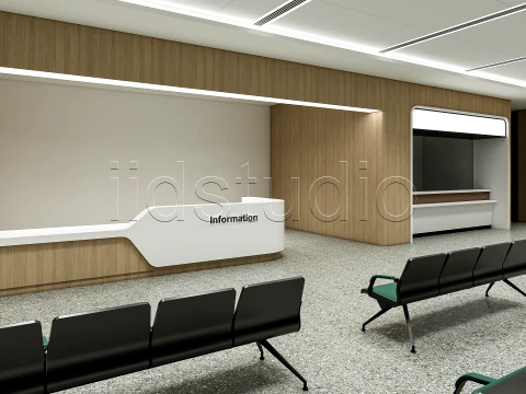 Hospital corridor 0 3D Model