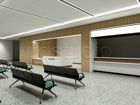 Hospital corridor 0 3D Model