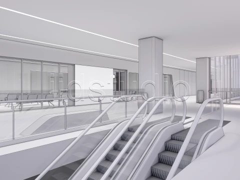 Hospital corridor 0 3D Model