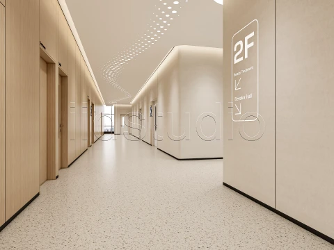 Hospital corridor 2 3D Model