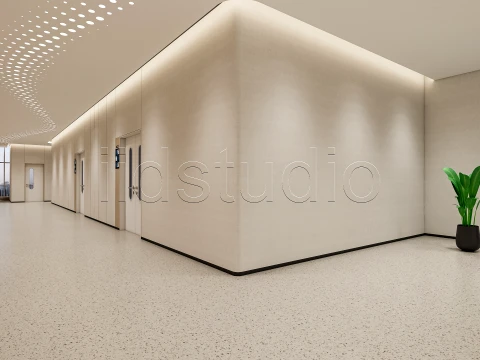 Hospital corridor 2 3D Model