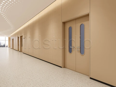 Hospital corridor 2 3D Model