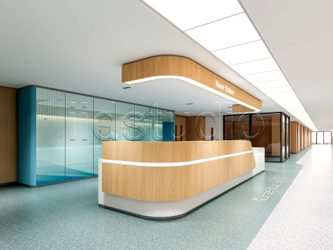 Hospital corridor 3 3D Model