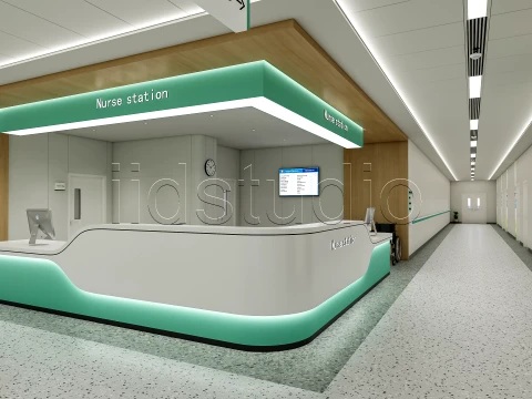 Hospital corridor 4 3D Model