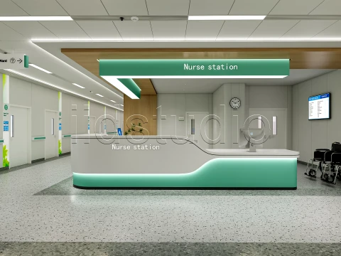 Hospital corridor 4 3D Model