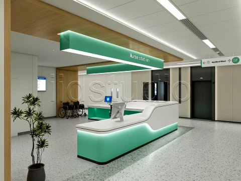 Hospital corridor 4 3D Model