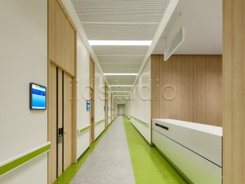 Hospital corridor 6 3D Model