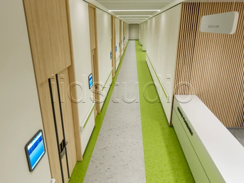 Hospital corridor 6 3D Model