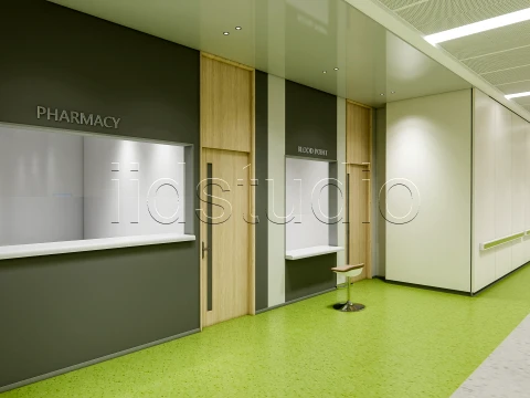 Hospital corridor 6 3D Model