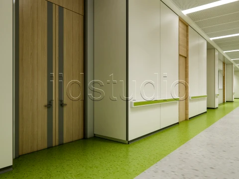 Hospital corridor 6 3D Model
