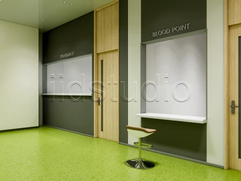 Hospital corridor 6 3D Model