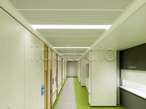 Hospital corridor 6 3D Model