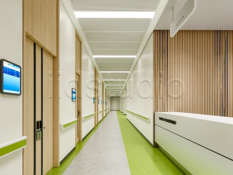 Hospital corridor 6 3D Model