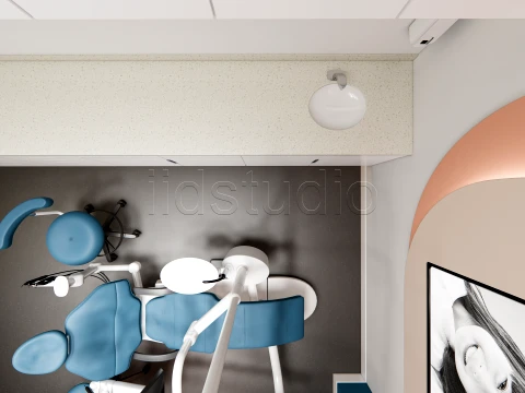 Modern Dental Clinic Complete Interior Scene 3D Model