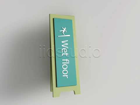 Hospital Departmental Guide Signage 5 3D Model
