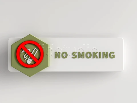 Hospital Departmental Guide Signage 5 3D Model