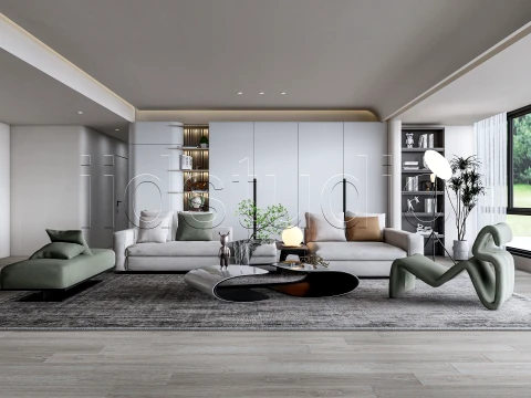 LIVING ROOM 1 3D Model