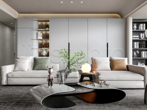 LIVING ROOM 1 3D Model