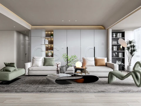 LIVING ROOM 1 3D Model