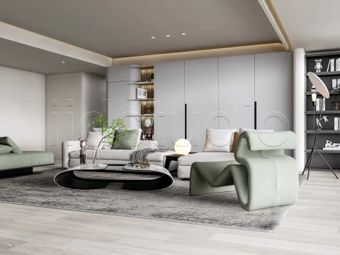LIVING ROOM 1 3D Model