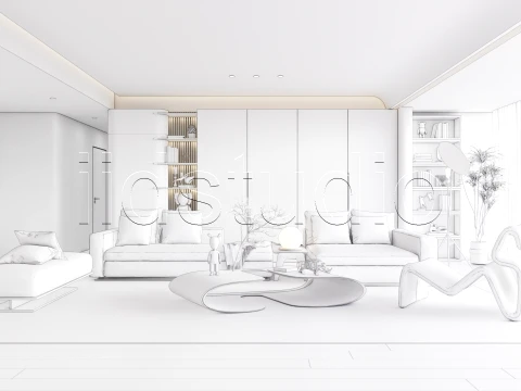 LIVING ROOM 1 3D Model