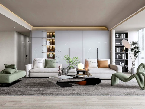 LIVING ROOM 1 3D Model