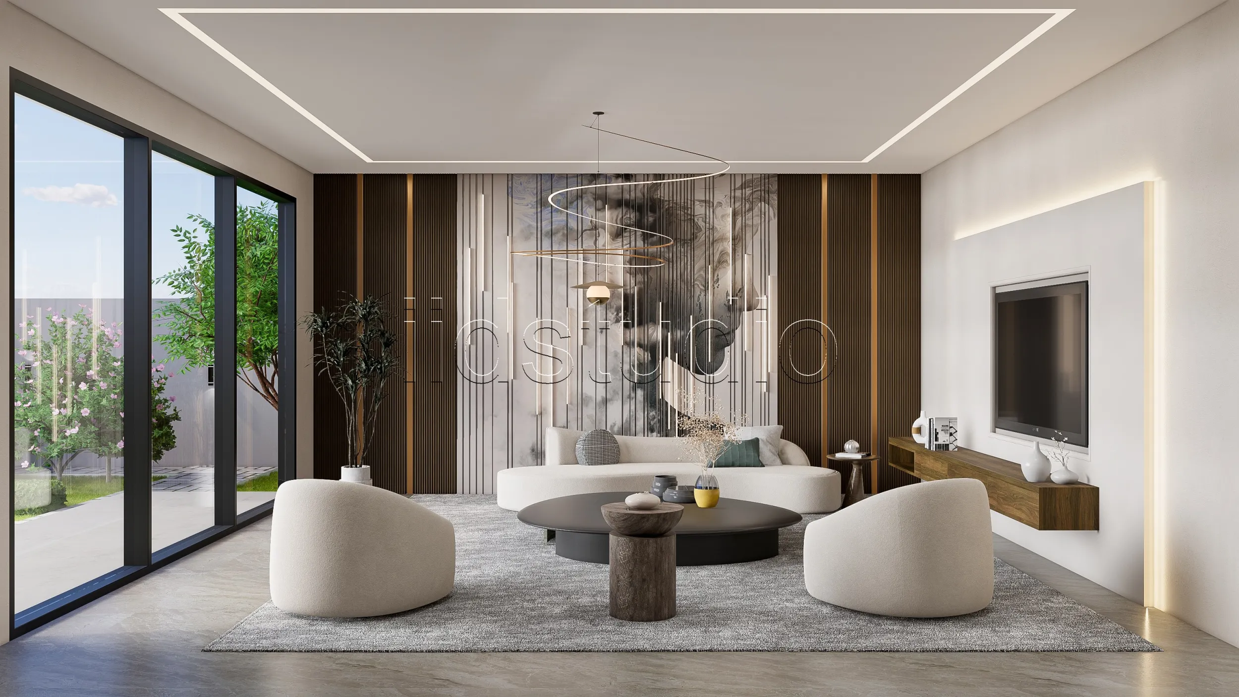 LIVING ROOM 2 3D Model .c4d .max .obj .3ds .fbx .stl .blend