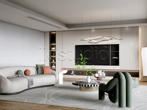 LIVING ROOM 3 3D Model