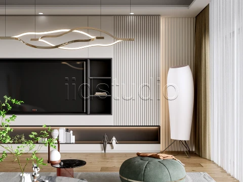 LIVING ROOM 3 3D Model