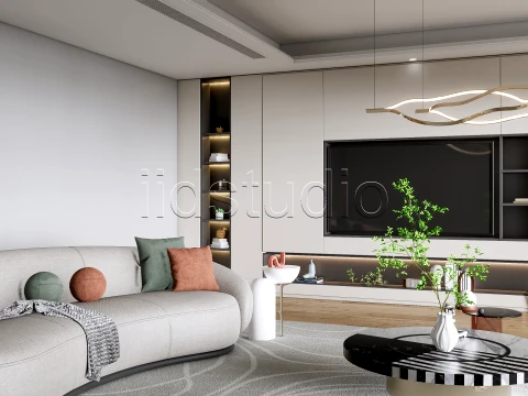 LIVING ROOM 3 3D Model
