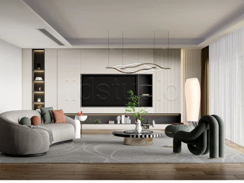 LIVING ROOM 3 3D Model