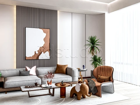 LIVING ROOM 4 3D Model