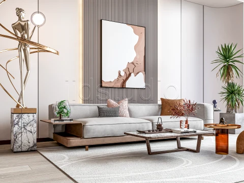 LIVING ROOM 4 3D Model