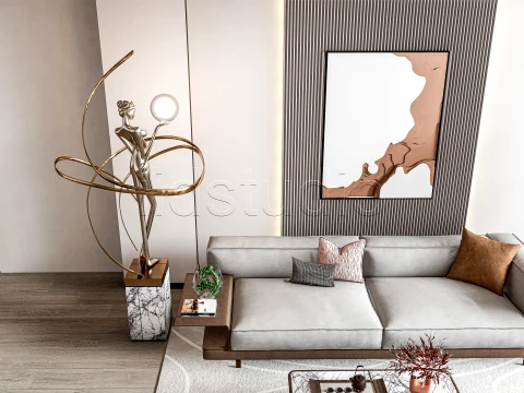 LIVING ROOM 4 3D Model