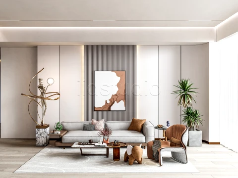 LIVING ROOM 4 3D Model