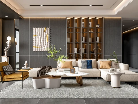 LIVING ROOM 5 3D Model